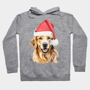 Golden Retriever Santa Hoodie